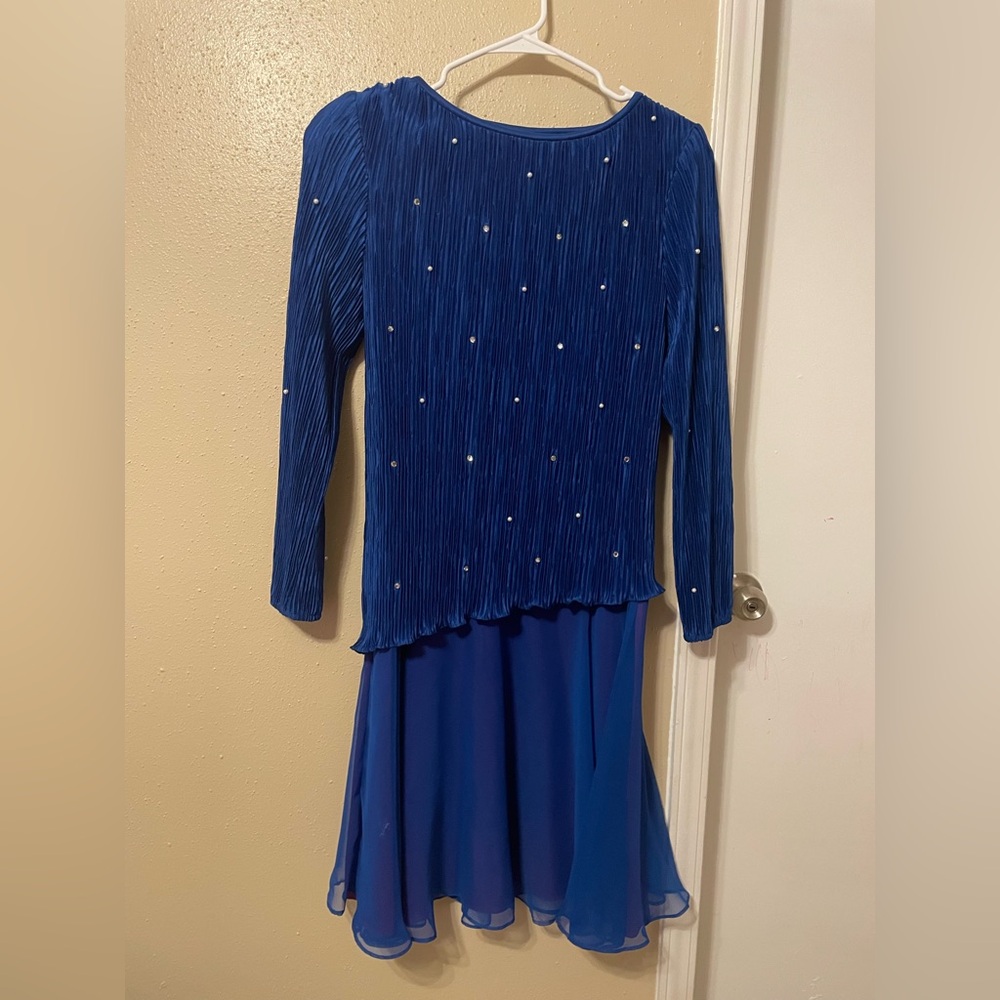 Women’s Elegant Blue after dark maxi dress size 7-8